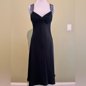 Calvin Klein Black Satin‎ Dress